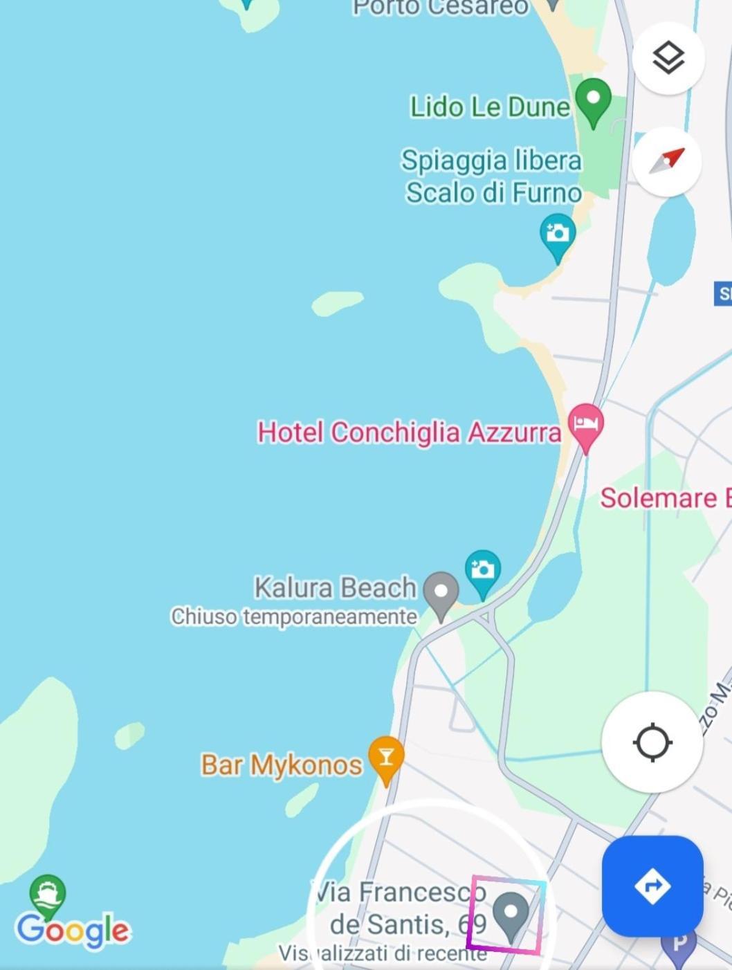 La Casetta Al Mar Порто-Чезарео Экстерьер фото